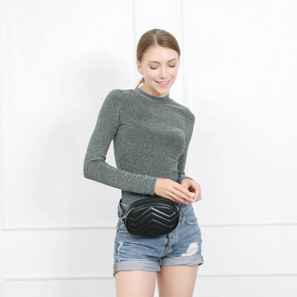 Silver Cherry - Leather Belt Bag - Picture 3 of 8